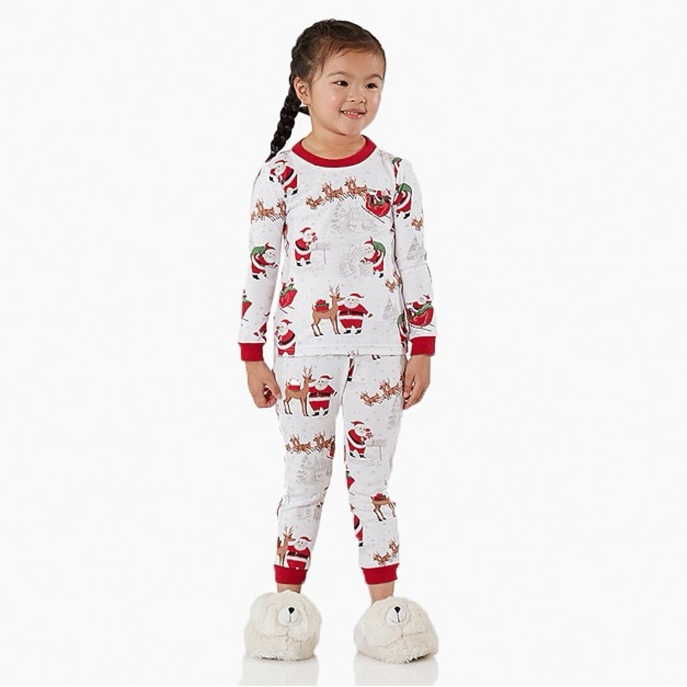 Pottery Barn Kids Heritage Santa Organic Pajama Set